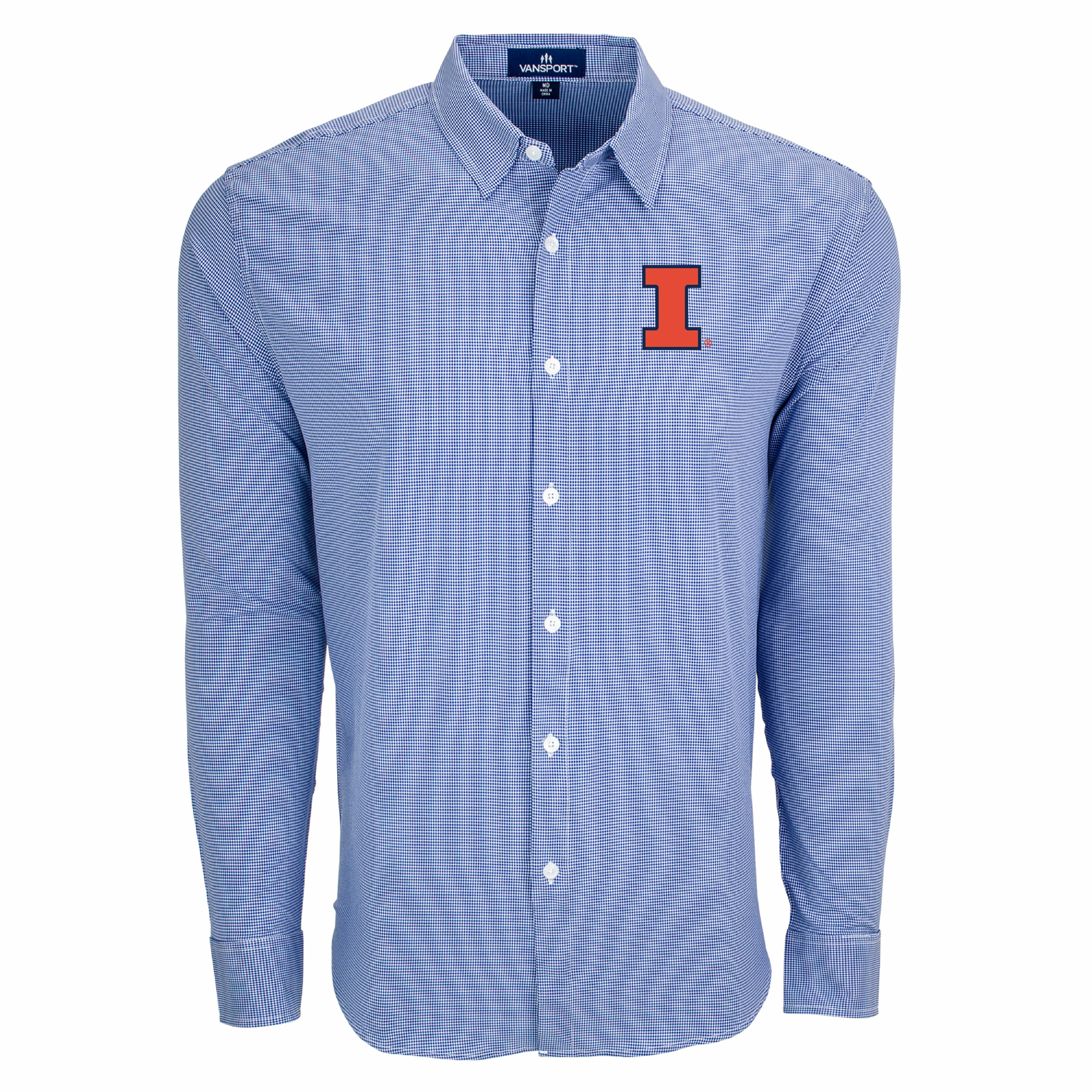 Illinois Fighting Illini Men's Big and Tall Sandhill Dress Shirt