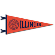 University of Illinois Pennant Seal 12x30"