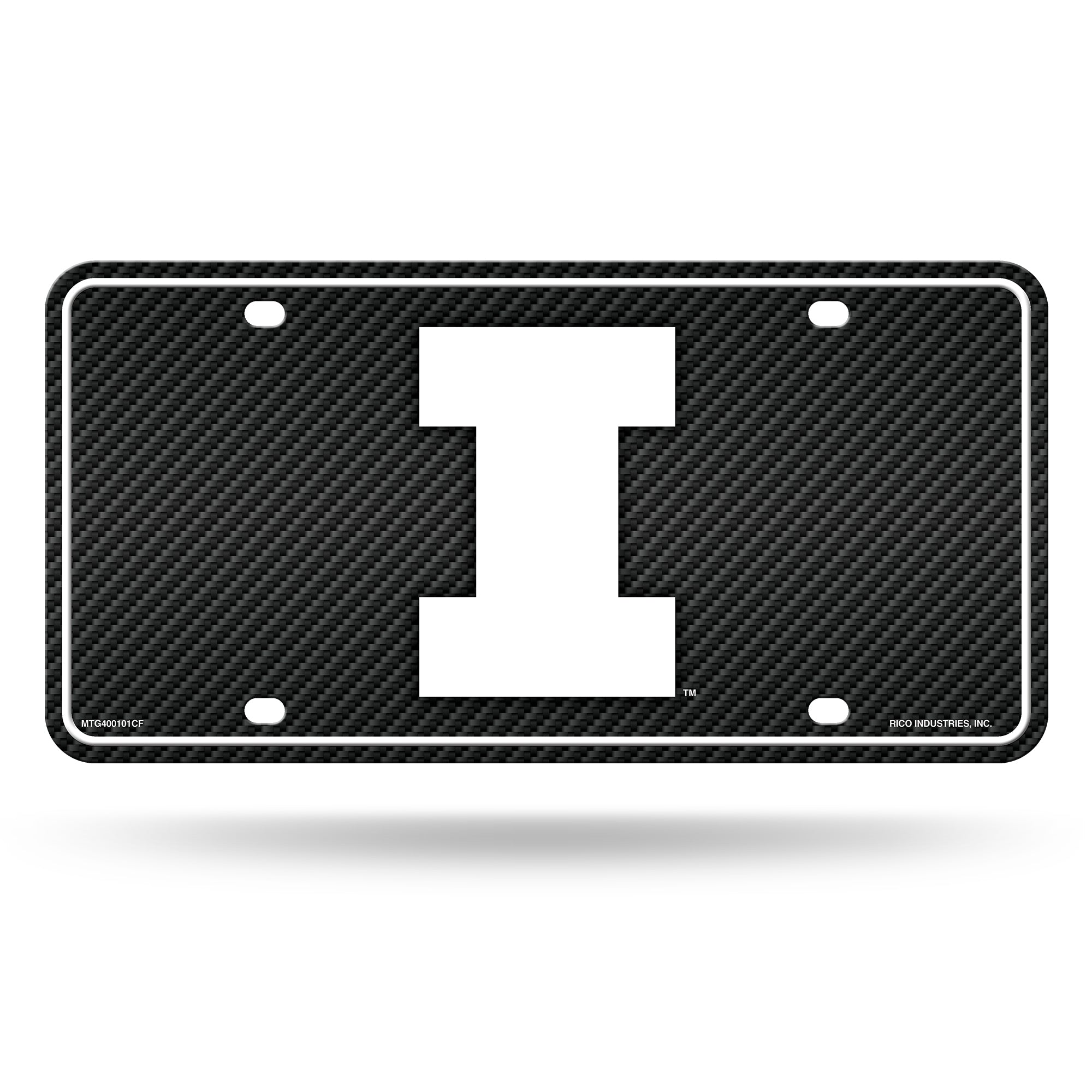 Illinois Fighting Illini Block I License Plate