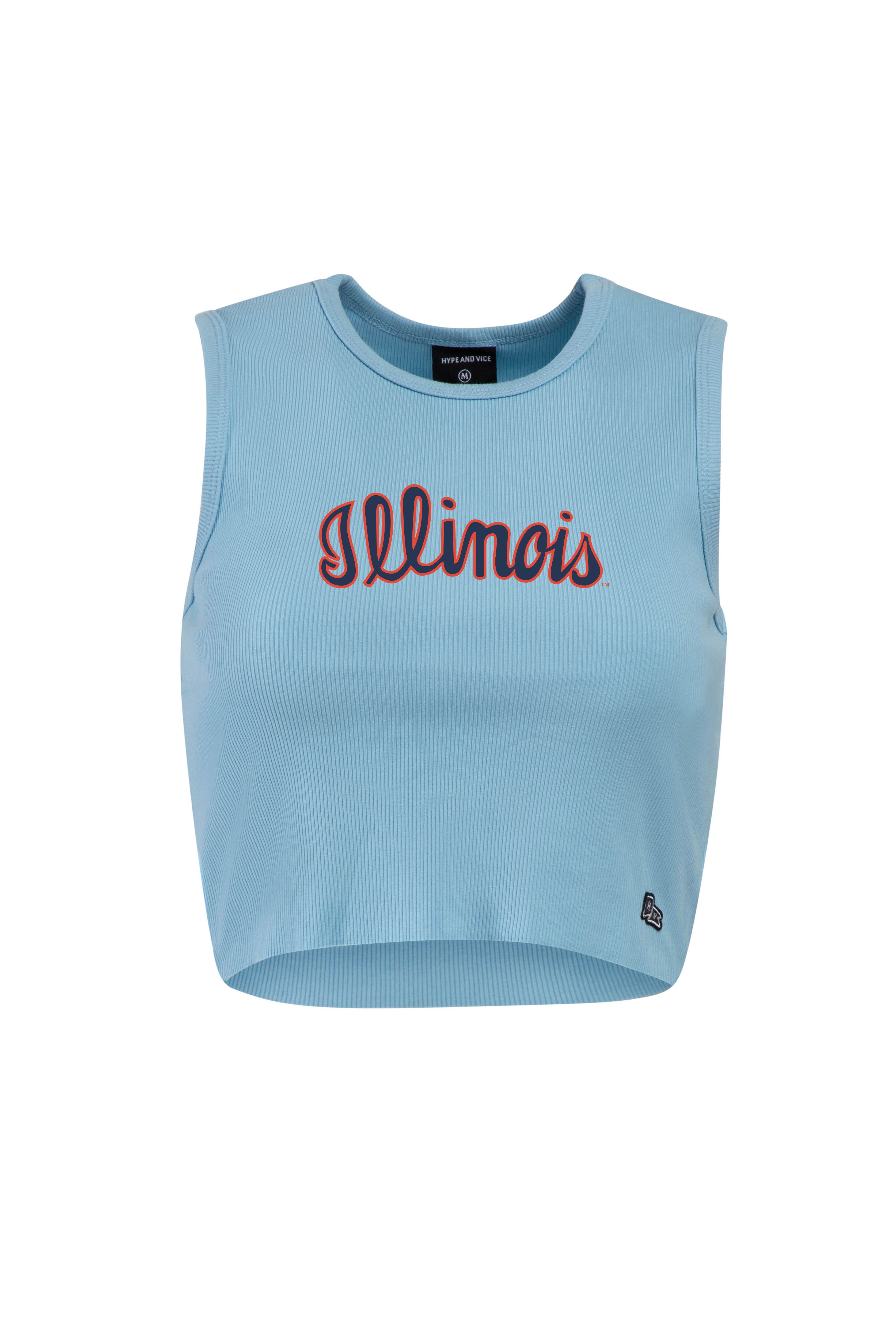 Illinois Fighting Illini Women's Script Cut off tank
