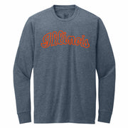 Illinois Shirt Navy Long-Sleeve Puff Script