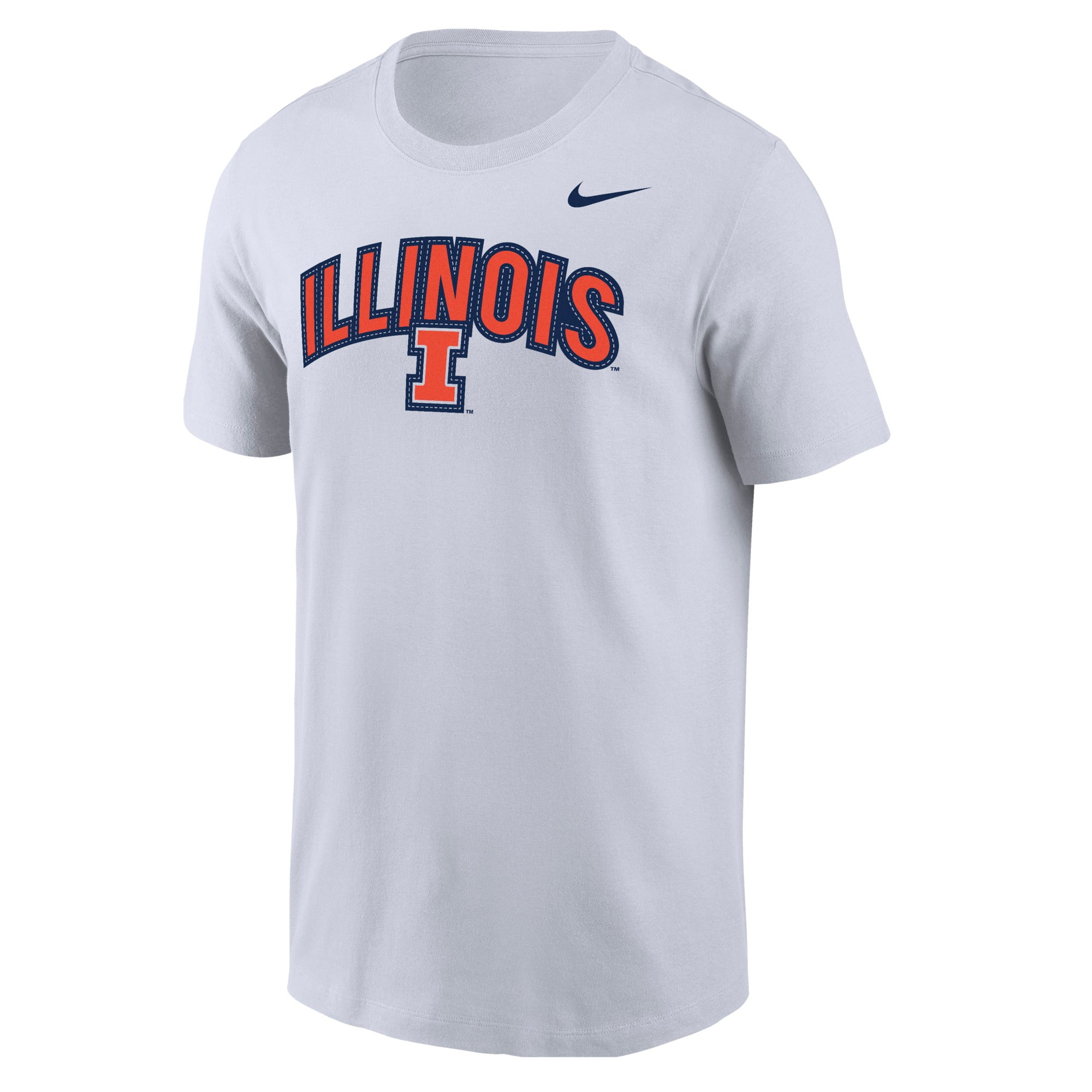 Illinois Fighting Illini Nike Stitch Arch Short Sleeve Tee