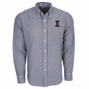 Illinois Fighting Illini Men's Big and Tall Gingham Dress Shirt