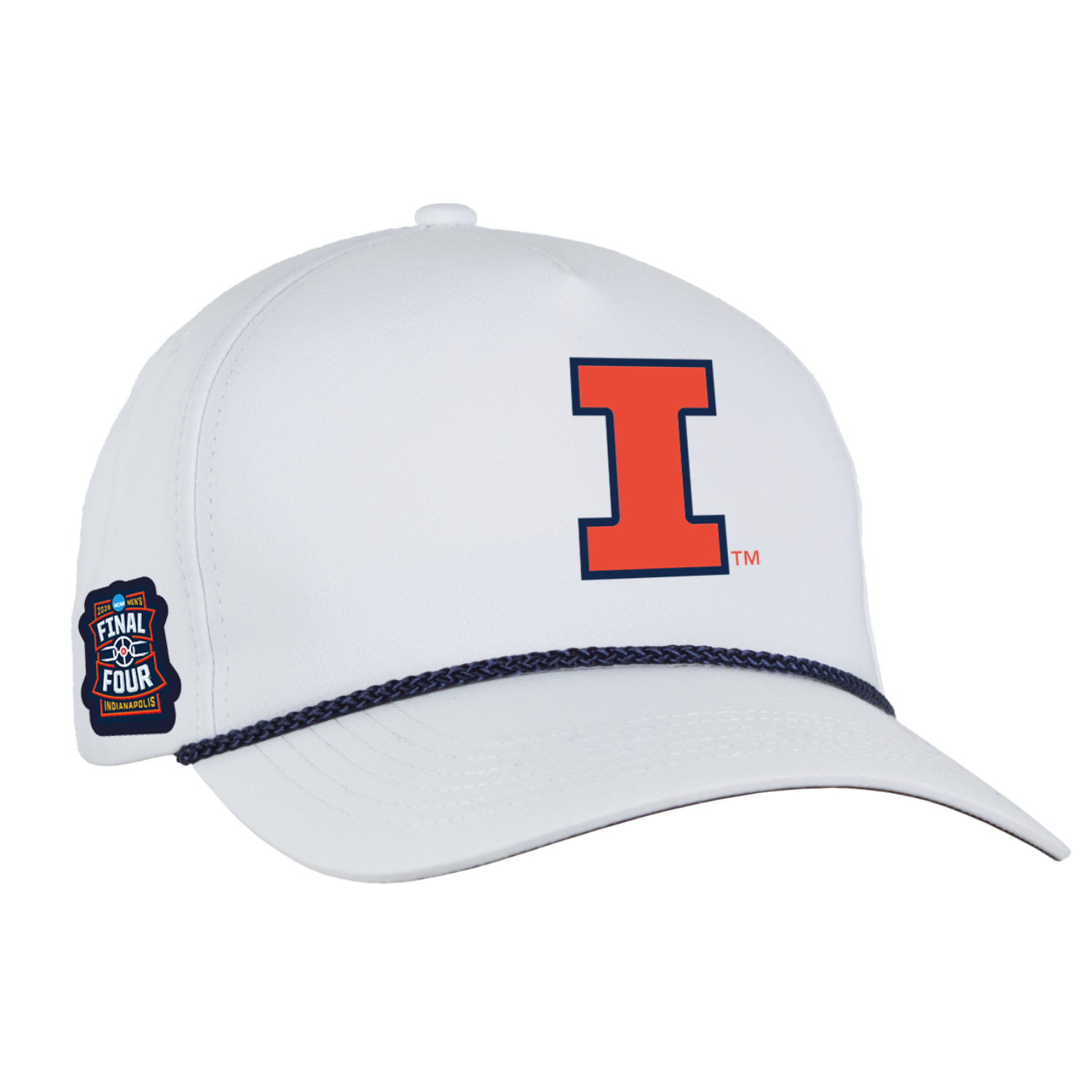 Illinois Basketball 2026 Final Four White Rope Hat