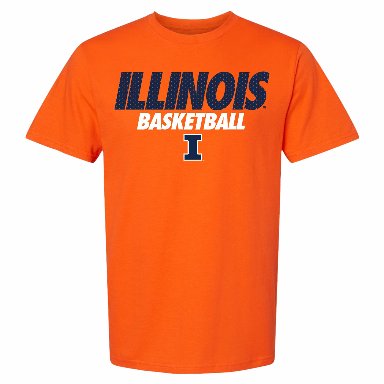 Illinois Basketball Jersey Style Orange T-Shirt