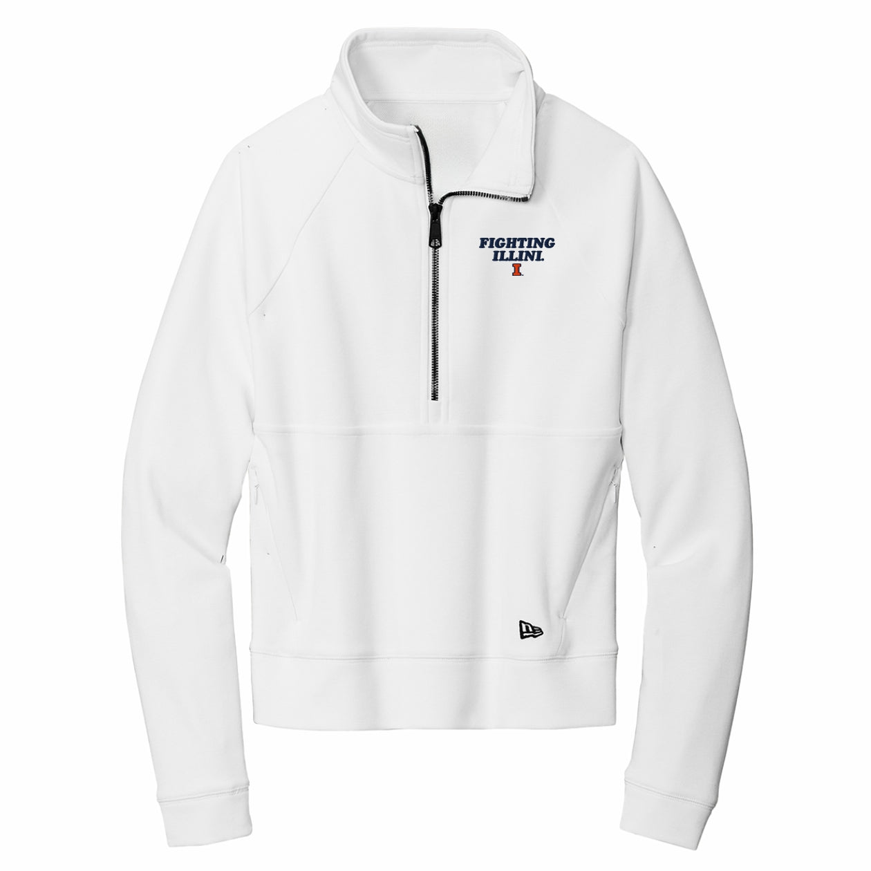 Illinois Fighting Illini Quarter-Zip Women's White