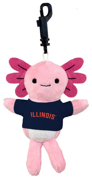 Fighting Illini Navy T-Shirt Axolotl Keychain