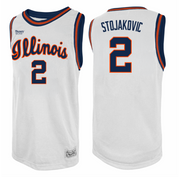 Illinois Fighting Illini Men's Retro Brand Basketball Jersey Stojakovic #2