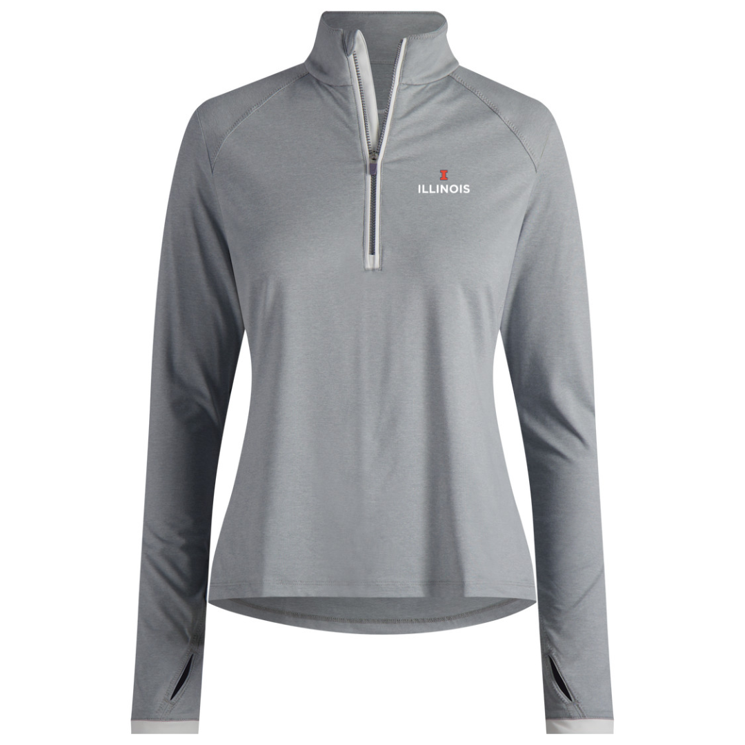 Illinois Half-Zip Women's Grey Zero Restriction