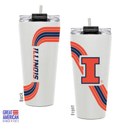 Illinois Fighting Illini Retro Wave Tumbler