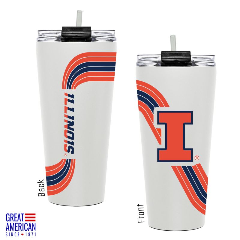 Illinois Fighting Illini Retro Wave Tumbler
