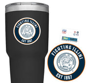 Fighting Illini Collegiate Seal Decal