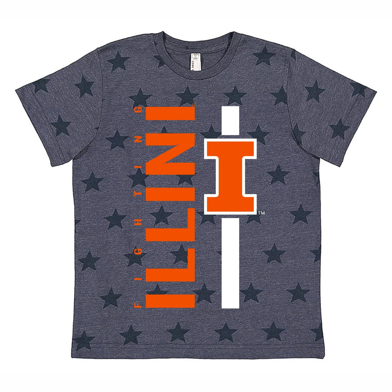 Illinois Kids T-Shirt Vertical Illini Stars