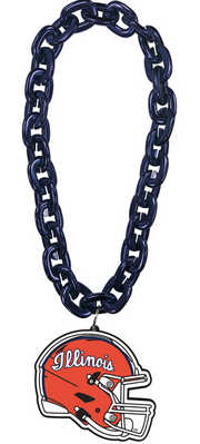 Fighting Illini Football Helmet Fanchain Necklace