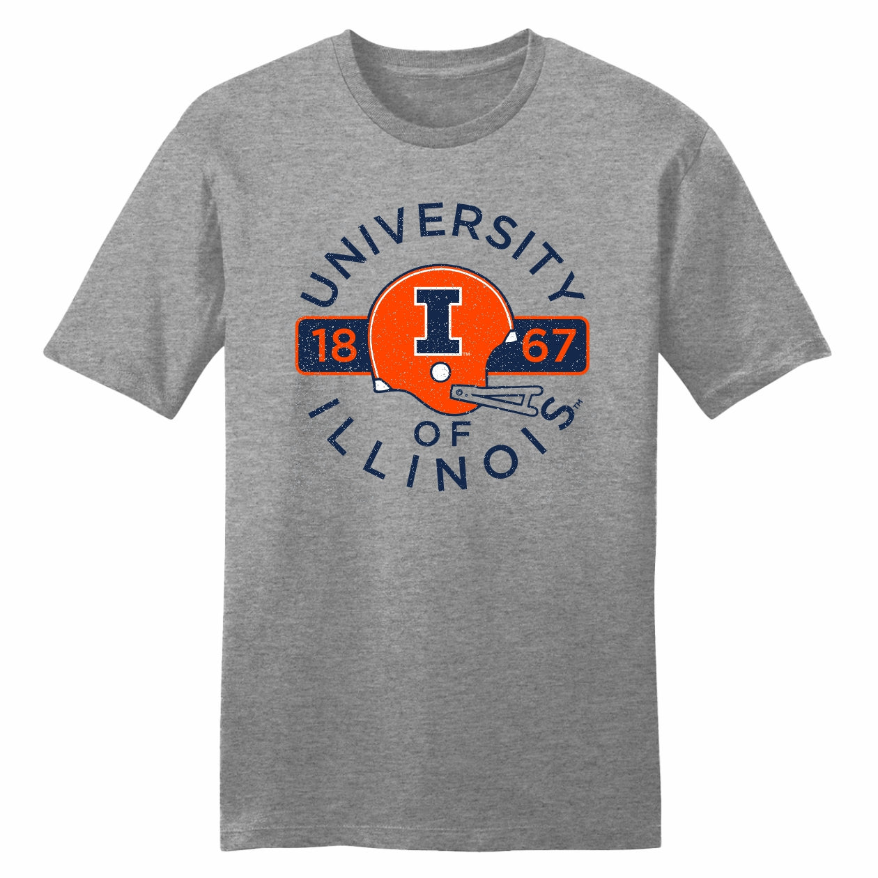 Illinois Fighting Illini Vintage Football Helmet Tee