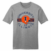 Illinois Fighting Illini Vintage Football Helmet Tee