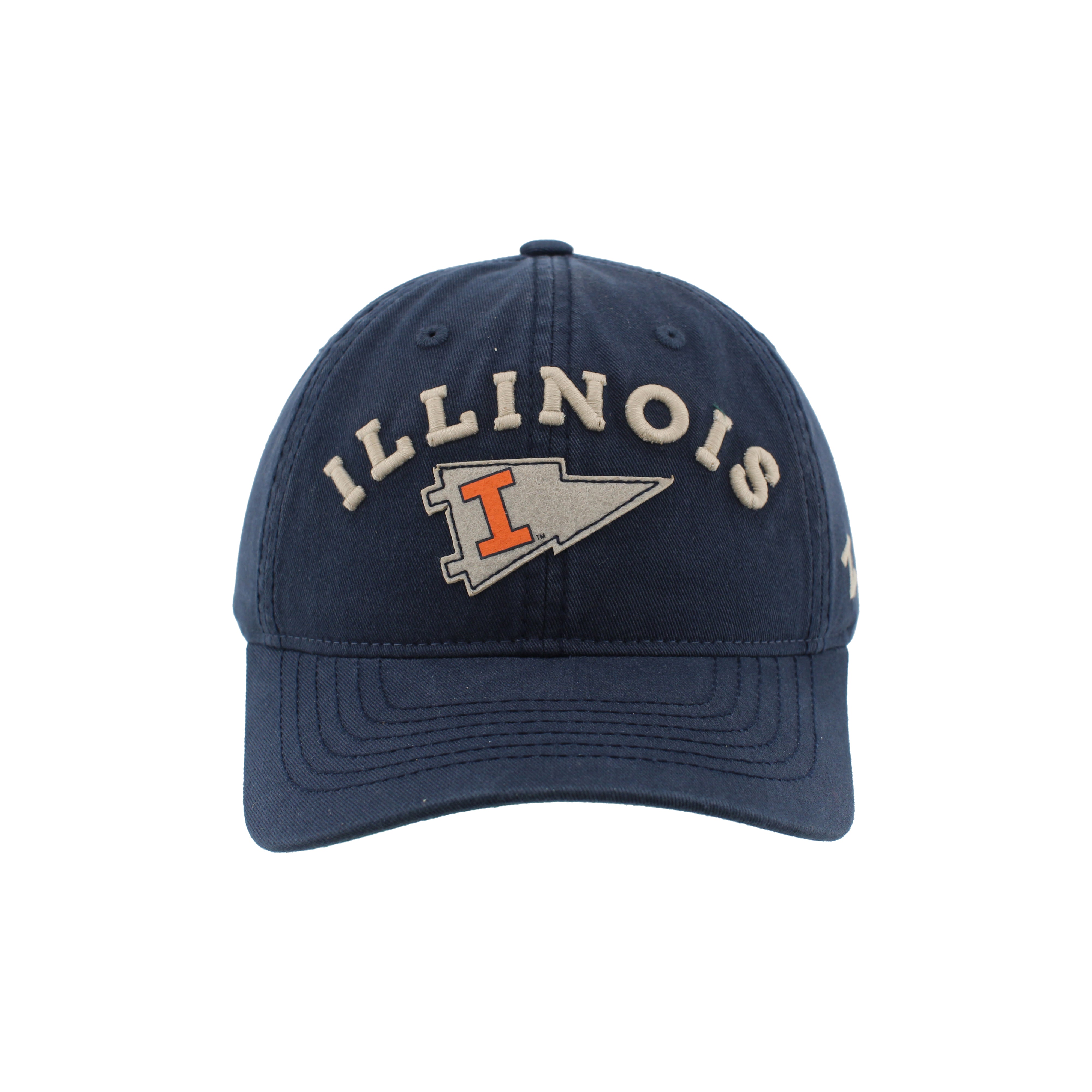 Illinois Hat Navy/Tan Embroidery Pennant
