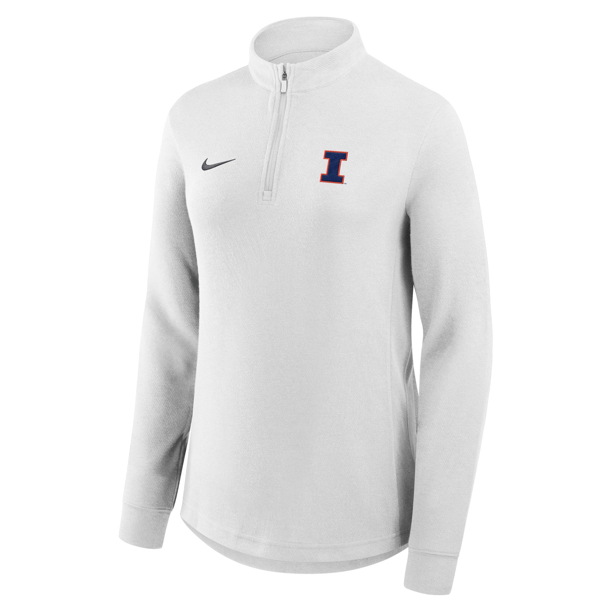 Illinois Jacket Women's Nike White Quarter-Zip