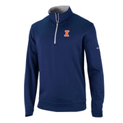 Illinois Fighting Illini Men's Columbia Navy Quarter-Zip