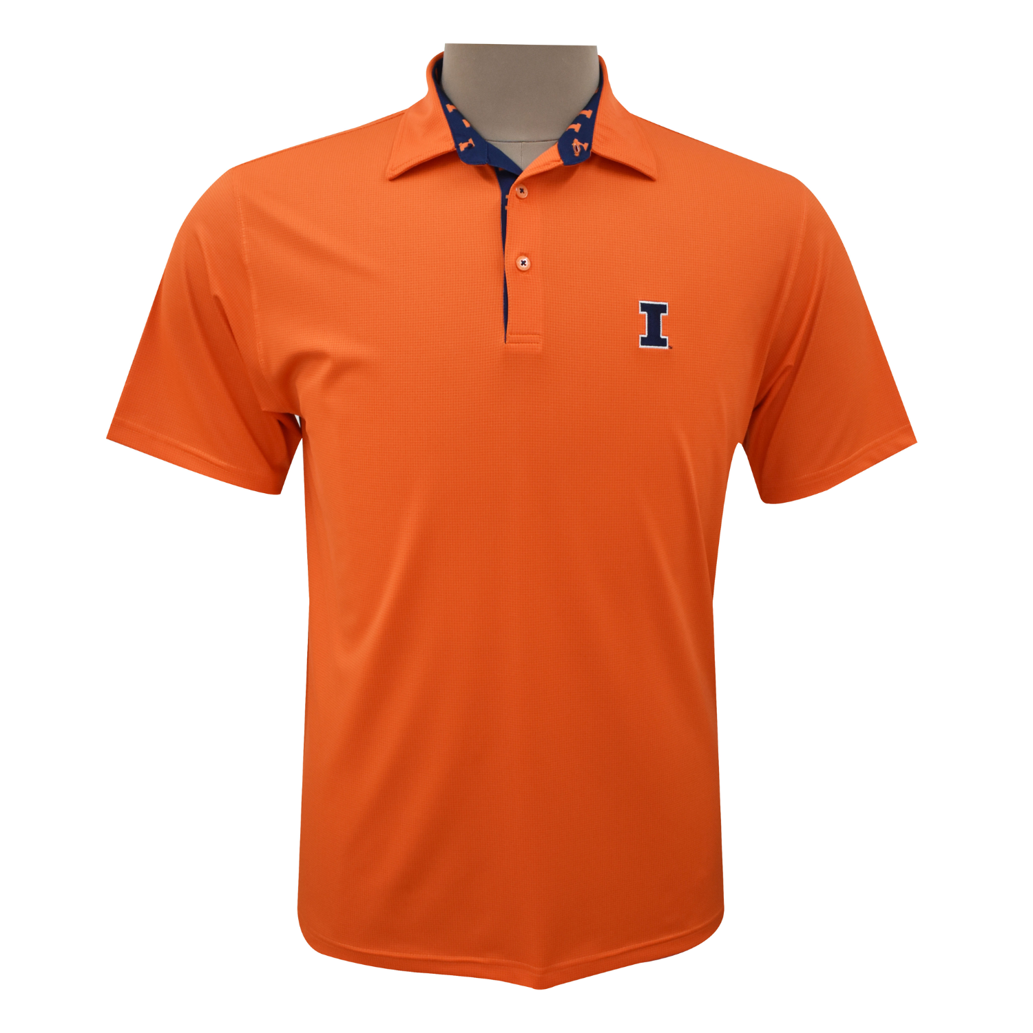 Illinois Fighting Illini Men's Horn Legend Orange Polo