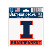 Illinois Fighting Illini Grandparent Decal