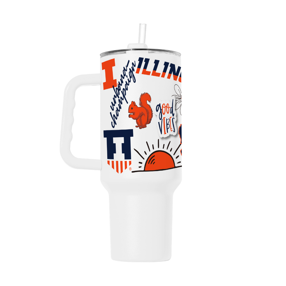 Fighting Illini 40oz Native Tumbler With Handle