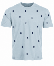 Illinois Fighting Illini Sky Blue Toddler All-Over Block I Tee
