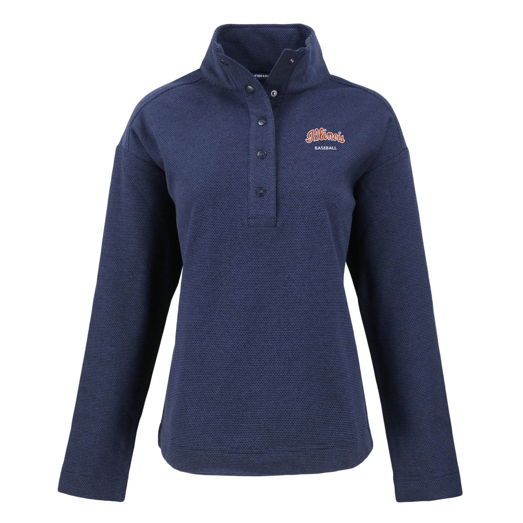 Illinois Fighting Illini Women's Hunts Point Snap Pullover Baseball