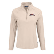 Illinois Quarter-Zip Women's Tan Script Cutter & Buck