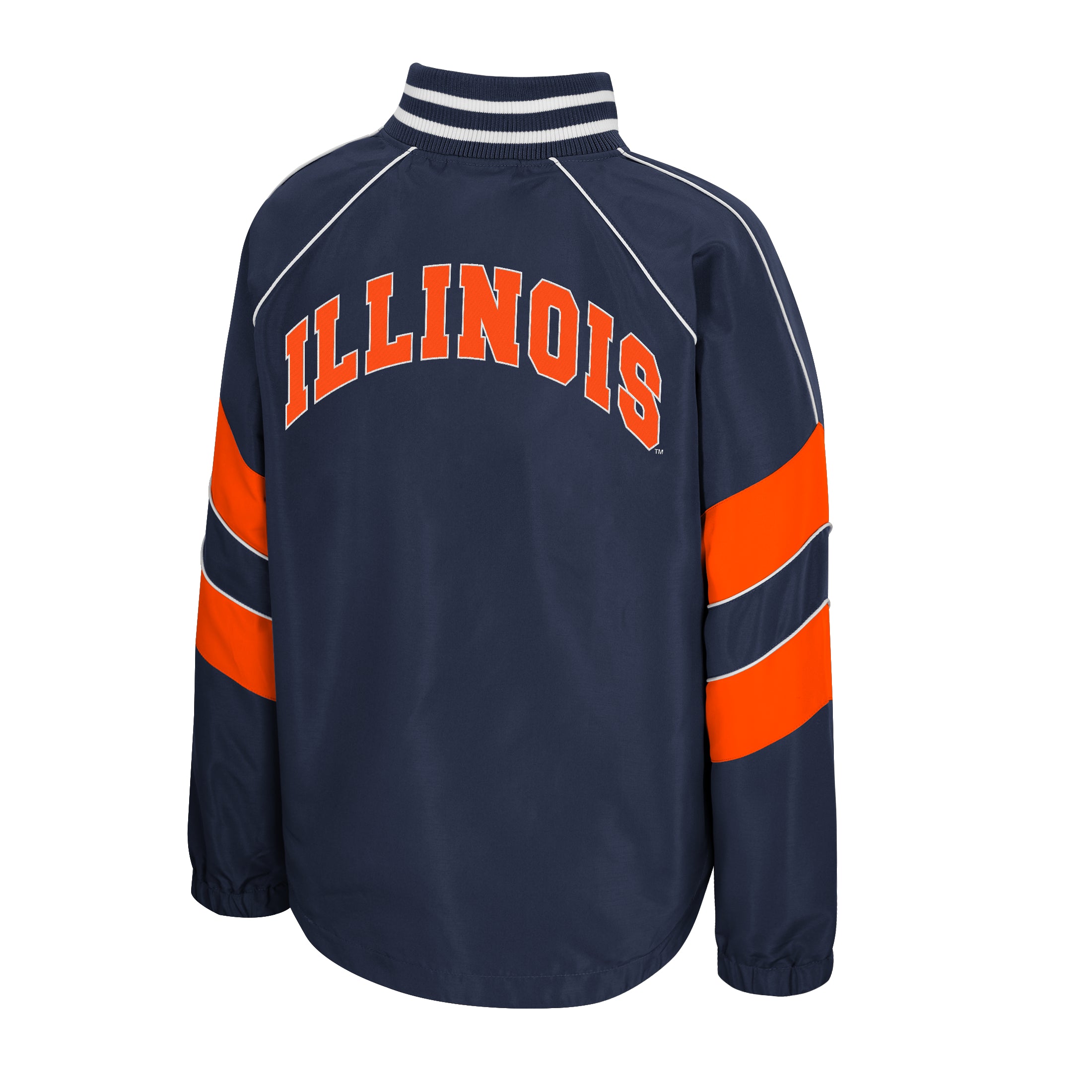 Fighting Illini Women's Applique Stripe Sleeve Windbreaker