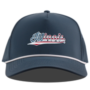 Illinois Branded Bills Stars & Stripes Script Rope Hat