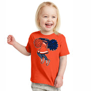 Illinois Fighting Illini Toddler Cheerleader Short Sleeve Tee