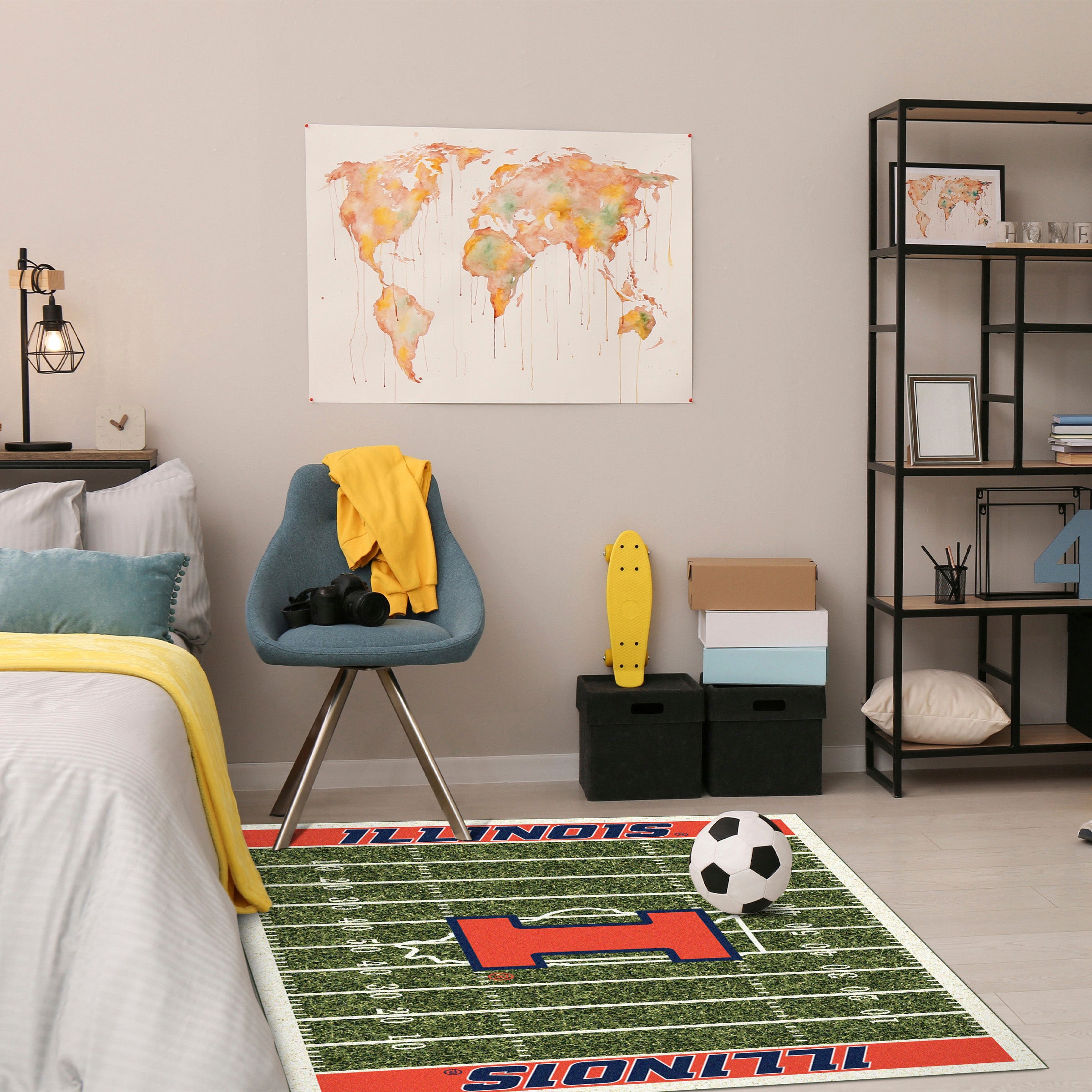 University of Illinois 4x6 Homefield Rug