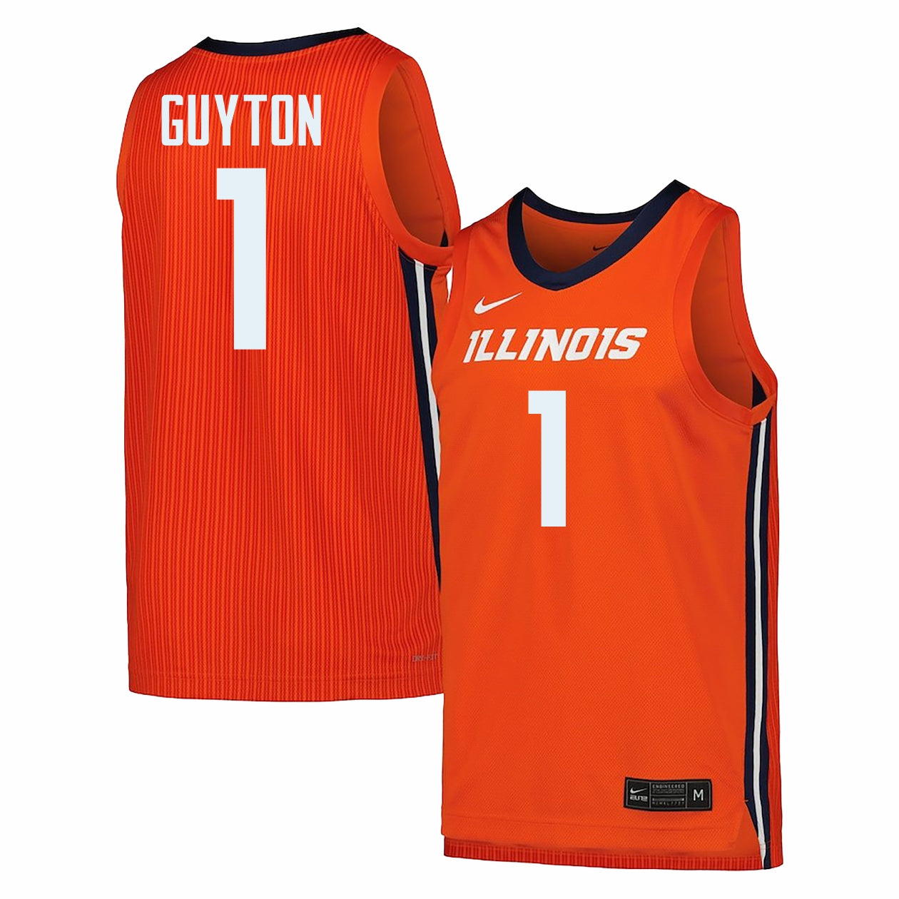 Illinois Fighting Illini Nike Basketball Jersey #1 Aaliyah Guyton