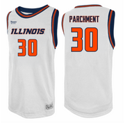 Illinois Fighting Illini Women's Retro Brand Basketball Jersey Parchment #30