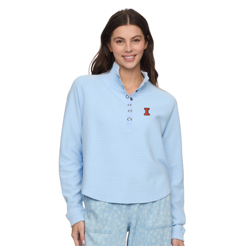 Illinois Fighting Illini Women's Snap Front Fleece