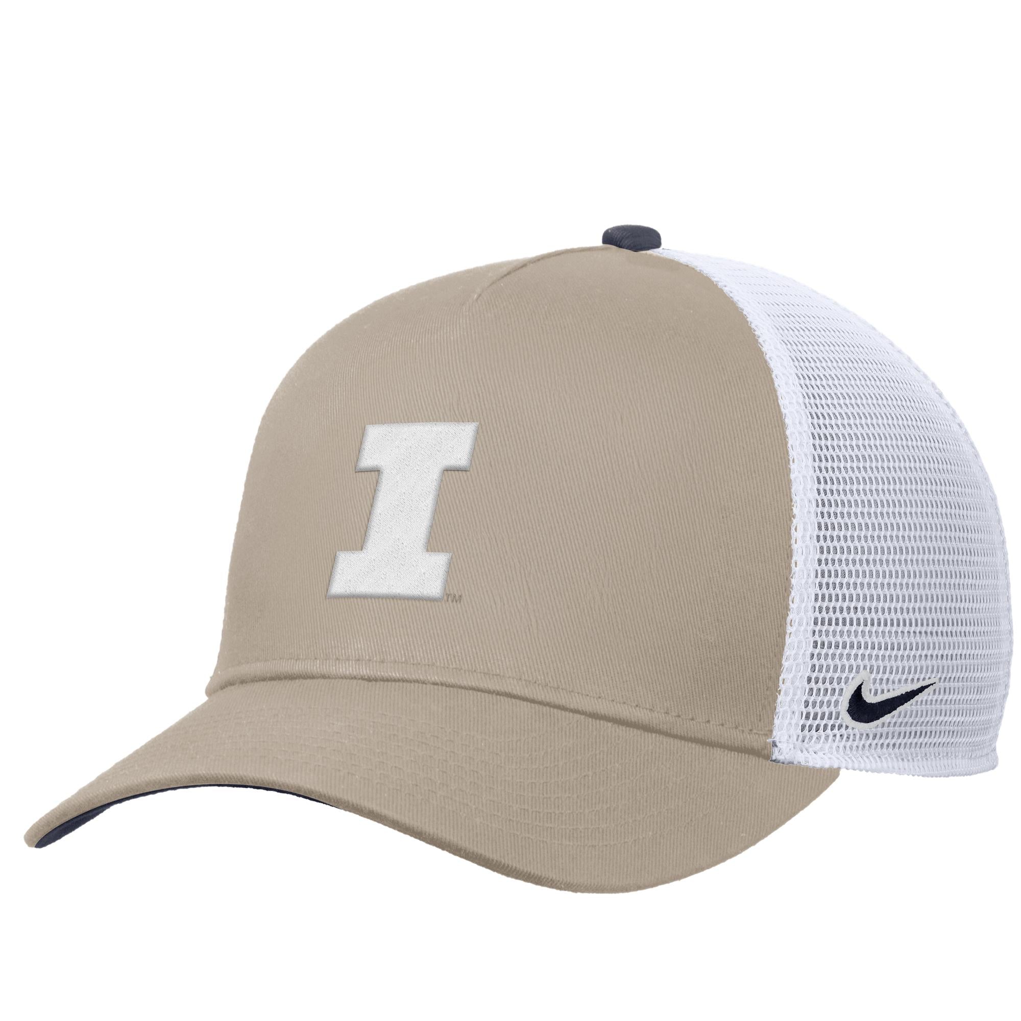 Illinois Fighting Illini Khaki Meshback Nike Hat