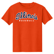 Illinois Fighting Illini Baseball T-Shirt Orange Script