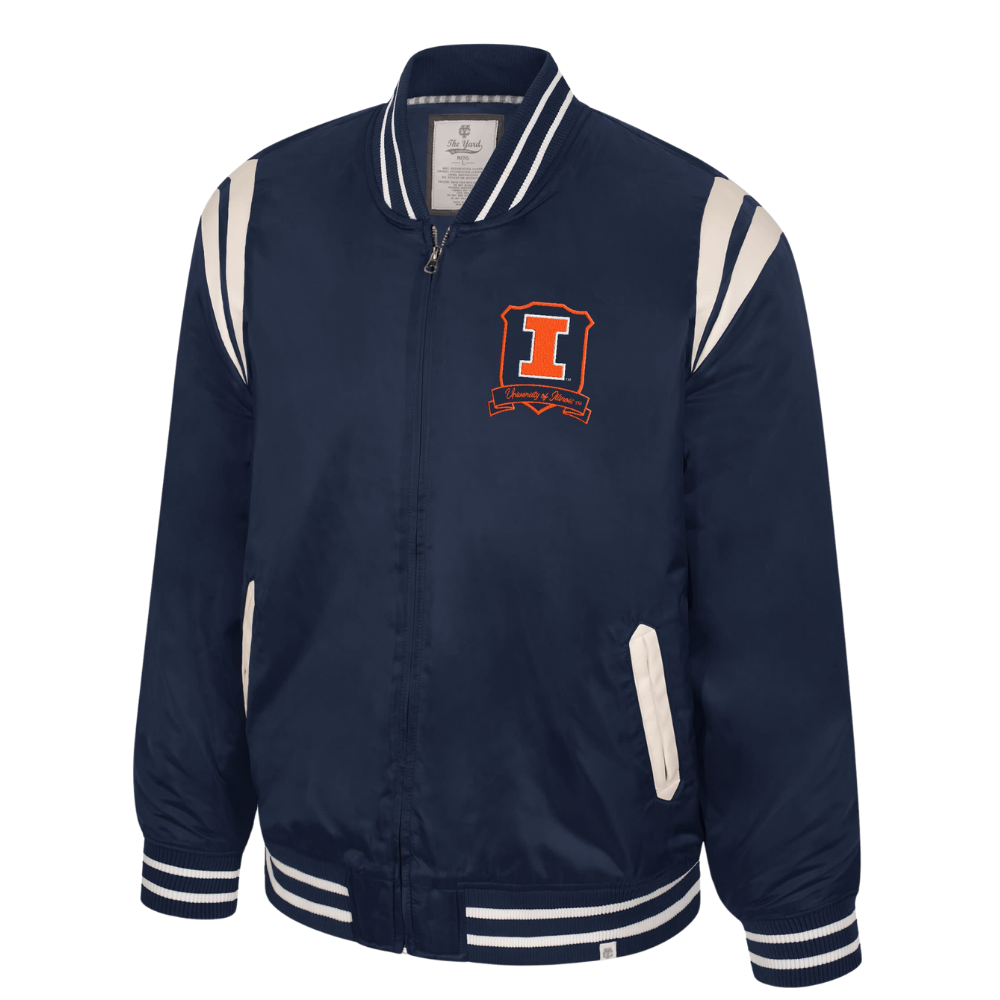 Illinois Fighting Illini Men's Satin Bomber