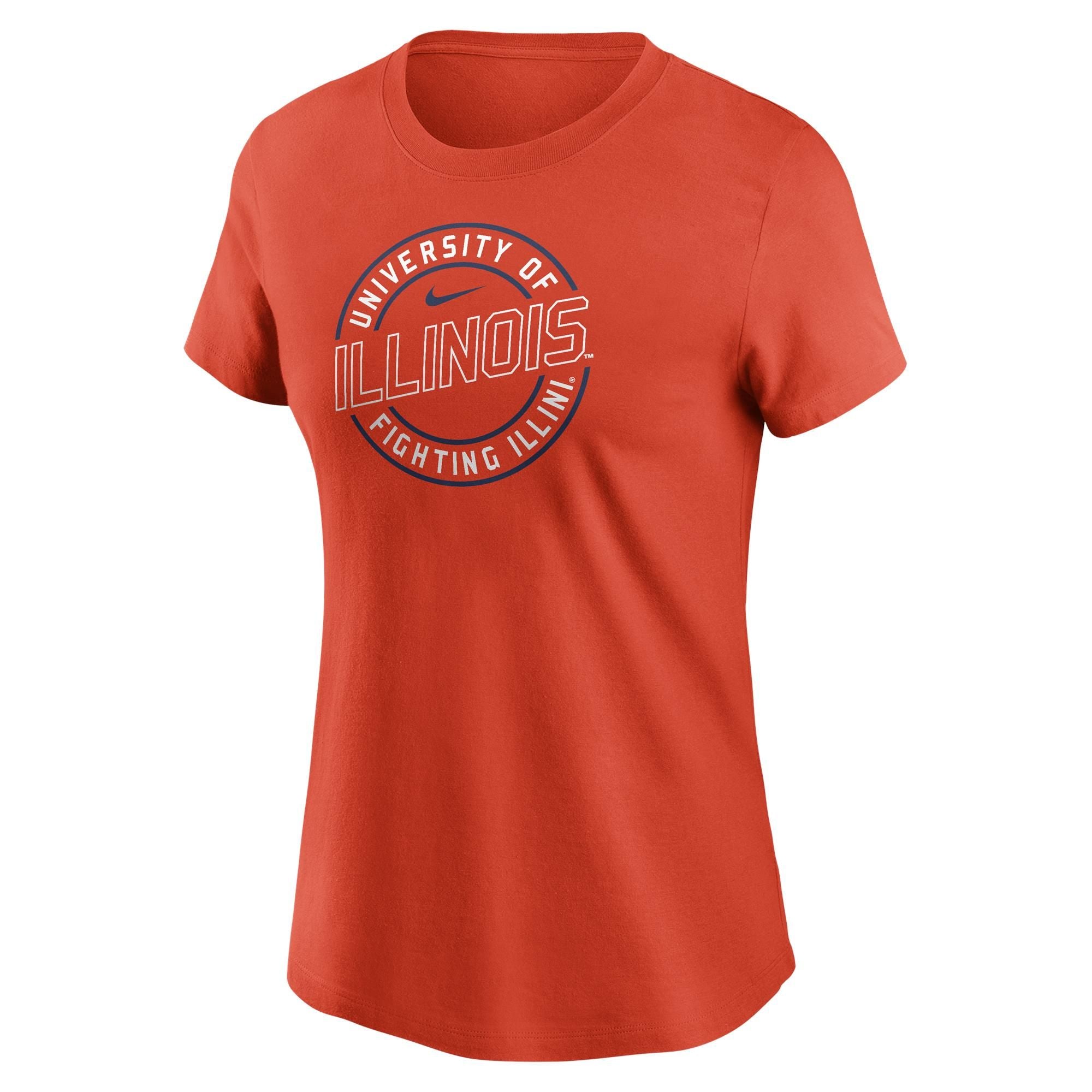 Illinois T-Shirt Women's Nike Orange Circle Logo