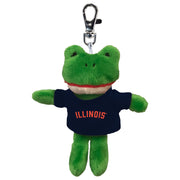Fighting Illini Frog Keychain