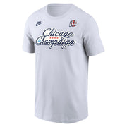 Illinois T-Shirt White Nike Chicago to Champaign Front/Back