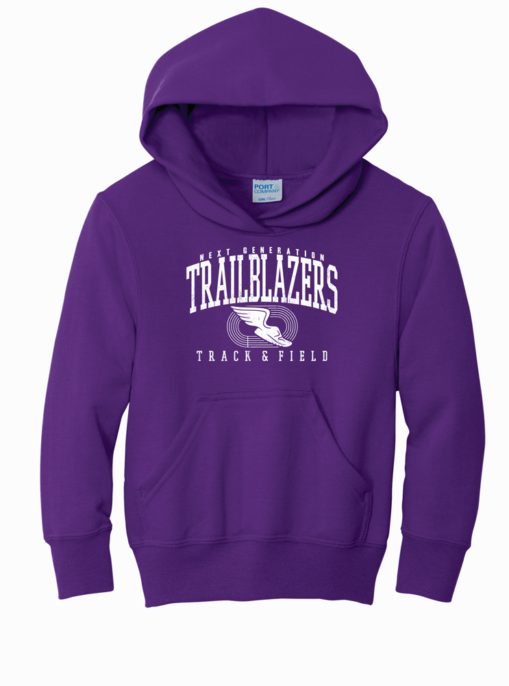 NGS Track and Field Trailblazers Purple Hood Youth
