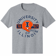 Illinois Youth Football Helmet Short Sleeve T-Shirt