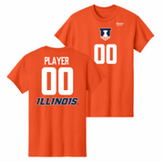 Illinois Fighting Illini NIL Volleyball Shirsey Orange