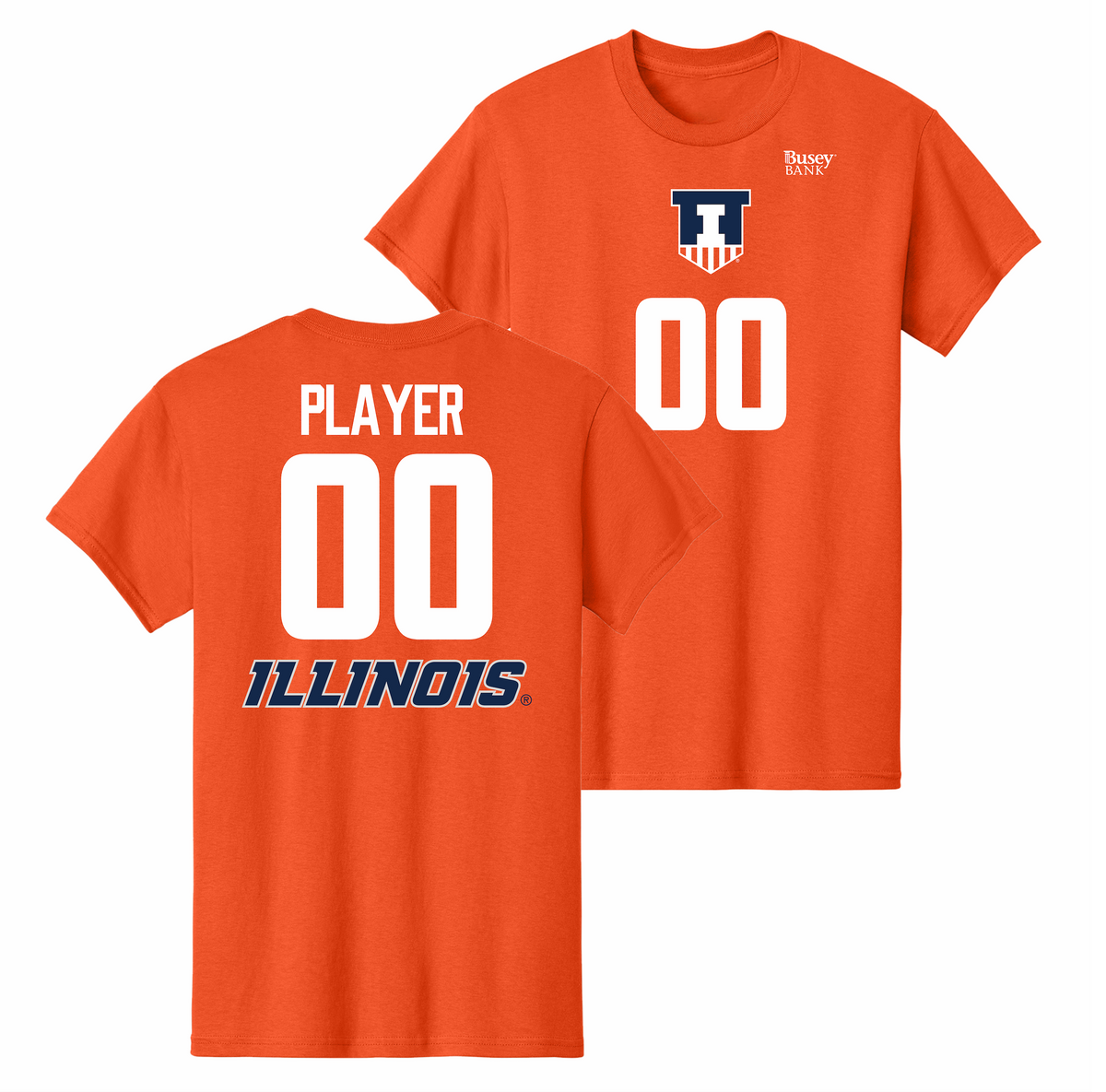 Illinois Fighting Illini NIL Volleyball Shirsey Orange