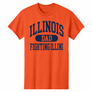 Illinois Fighting Illini Dad Orange T-Shirt