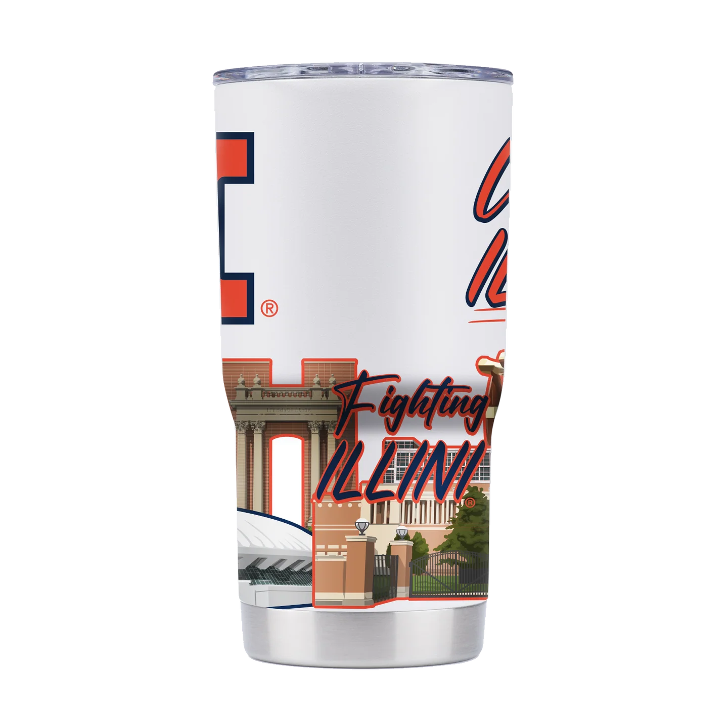 Illinois Campus Icons 20oz Tumbler