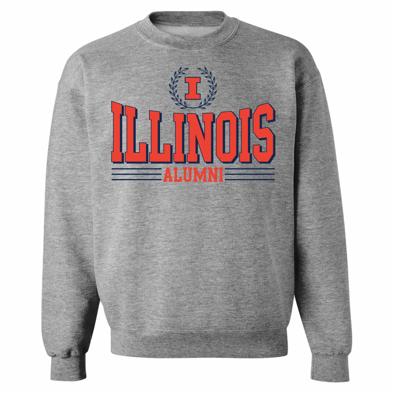 Illinois Fighting Illini Laurel Bar Sweatshirt