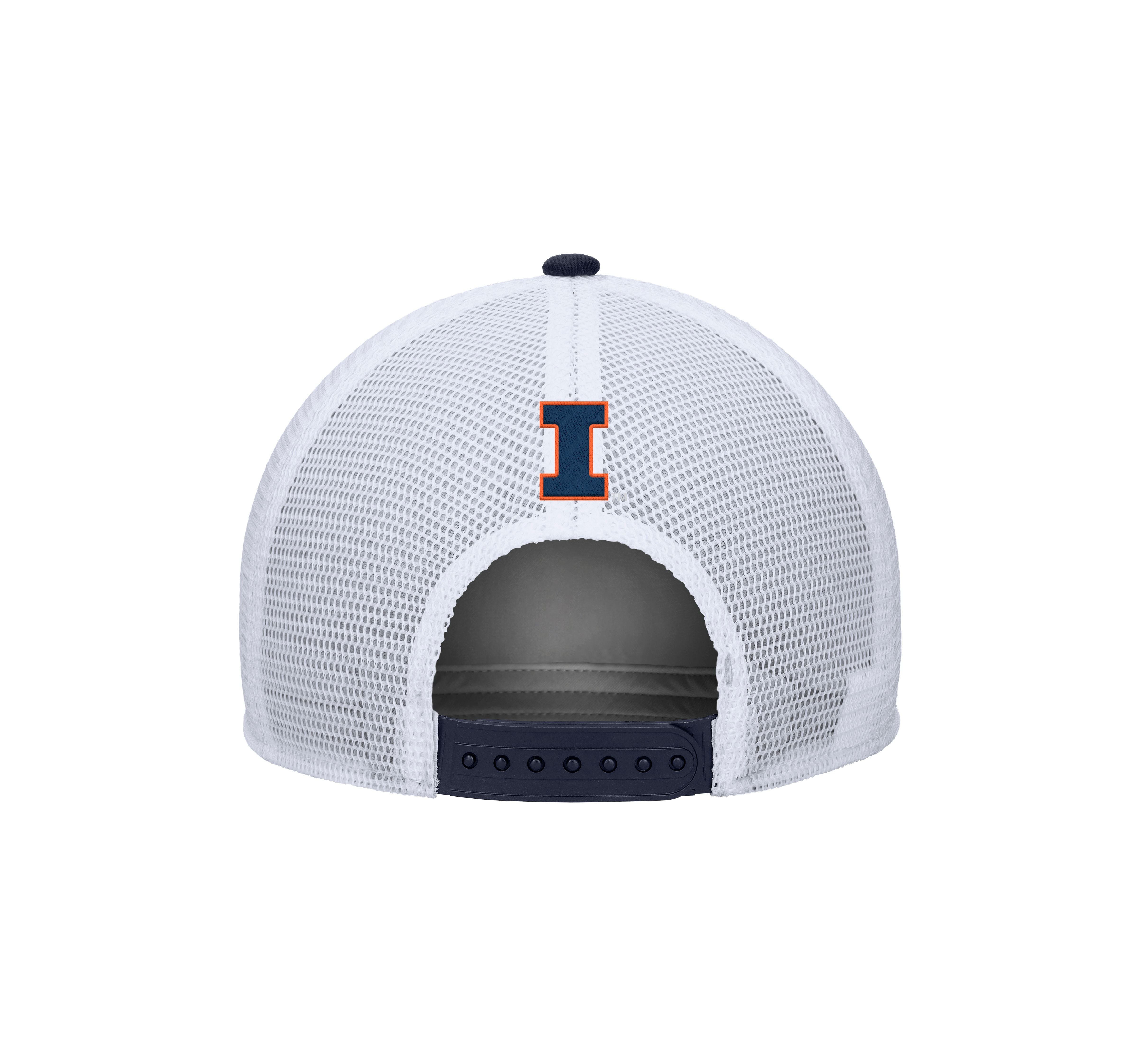 Illinois Nike Hat Navy/White Mesh Trucker Snapback